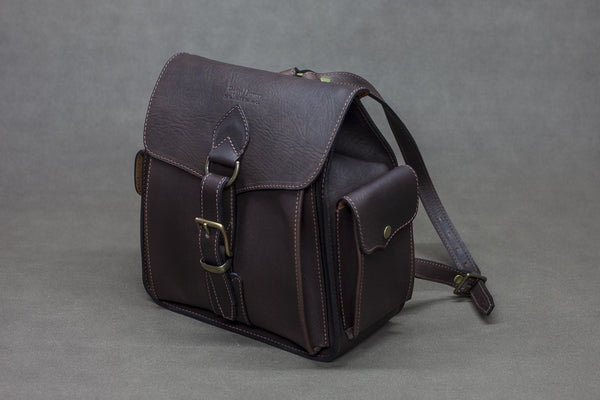Leather Backpack 3 pocket Rugged Luxury