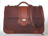 Leather Briefcase Plainsman Single Latch