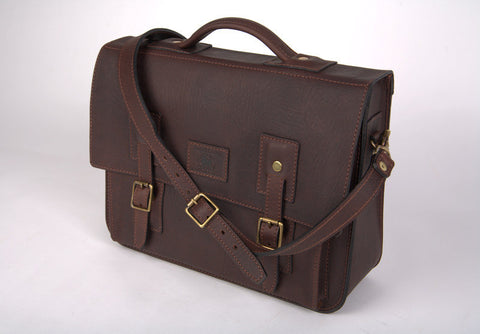 Leather Laptop Satchel