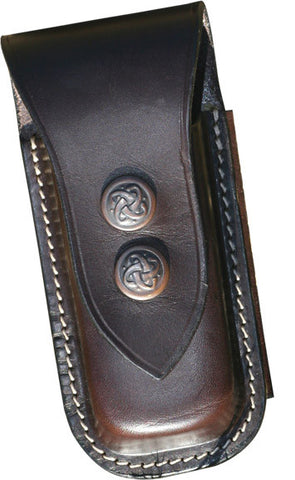 Leather Leatherman Two Clip Knife Pouch Large