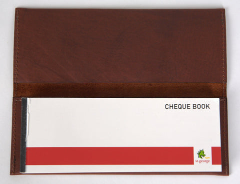 Leather Cheque Book Cover 100 page